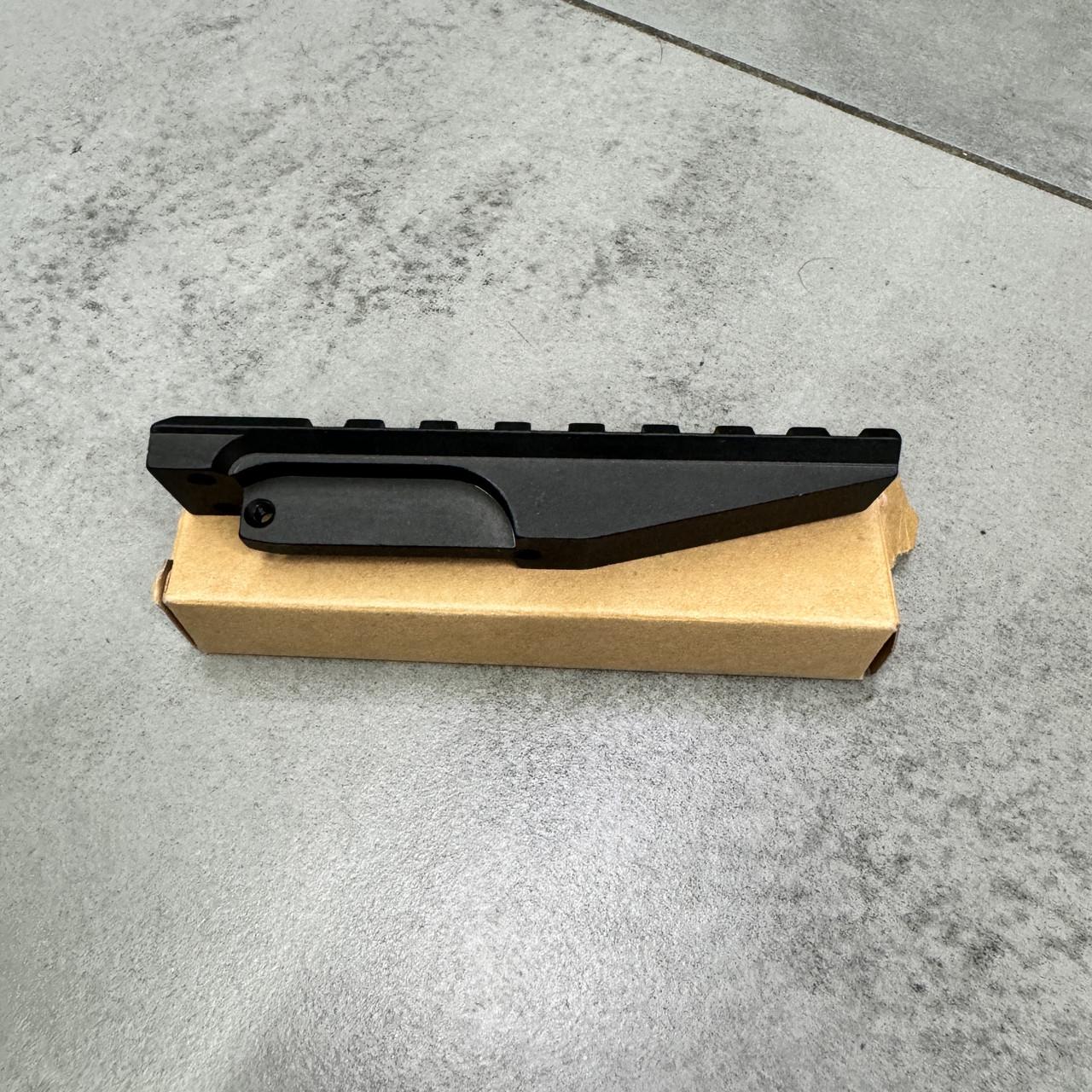 Планка Picatinny для АК на цілик 8 слотів довжина 100 мм Планка Picatinny на АК - фото 6 Планка Picatinny для АК на цілик 8 слотів довжина 100 мм Планка Picatinny на АК - фото 6