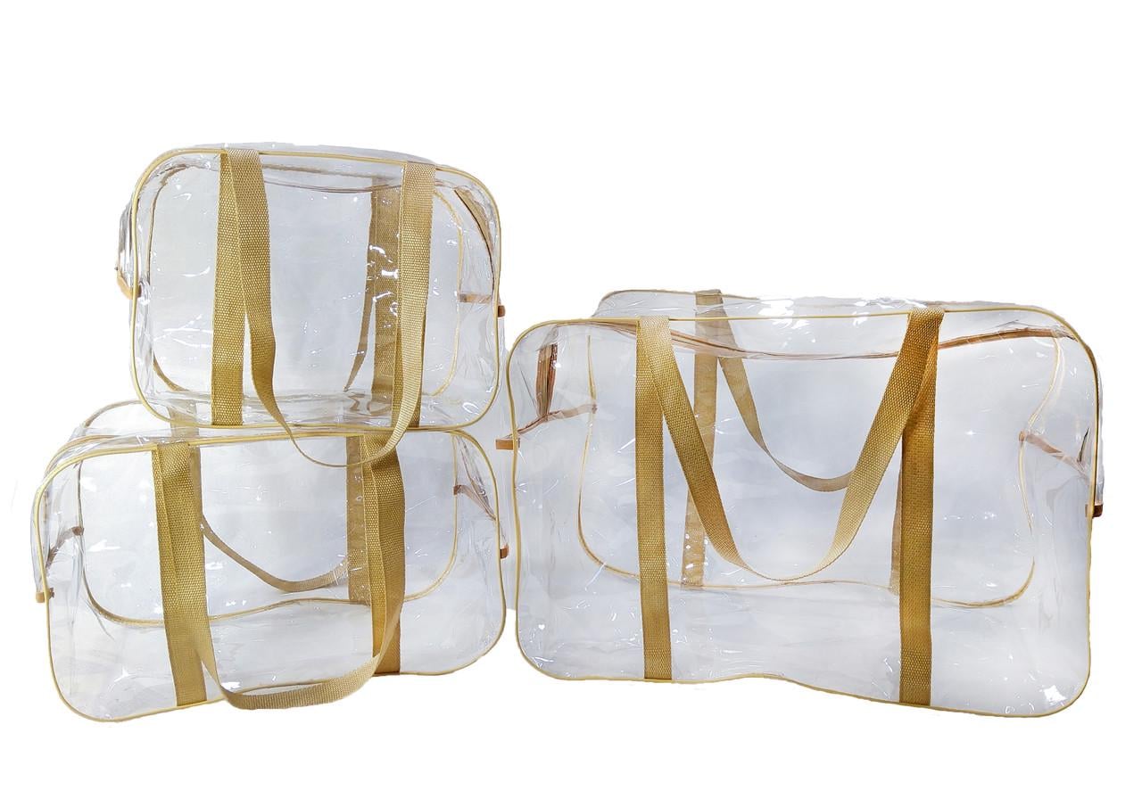 Набор сумок в роддом EcoNova Light прозрачные 3 шт. Бежевый (1497969749) Набор сумок в роддом EcoNova Light прозрачные 3 шт. Бежевый (1497969749)