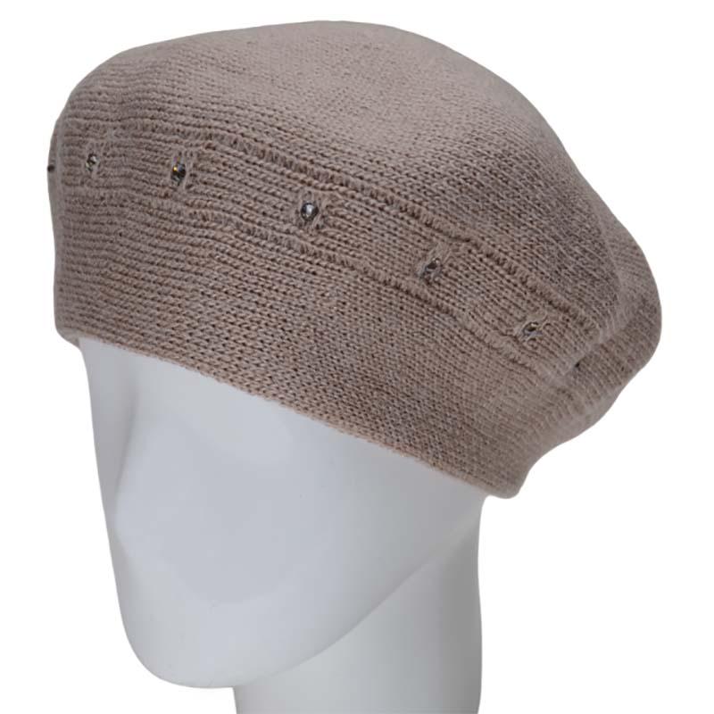 Берет женский Lirus Лорен двойной полушерстяной Бежевый (119035)