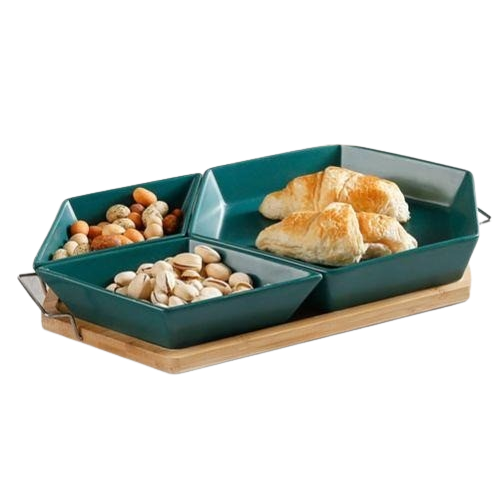 Набір менажниць на підставці Sweet YG01130 4 предмети Зелений (19100612)