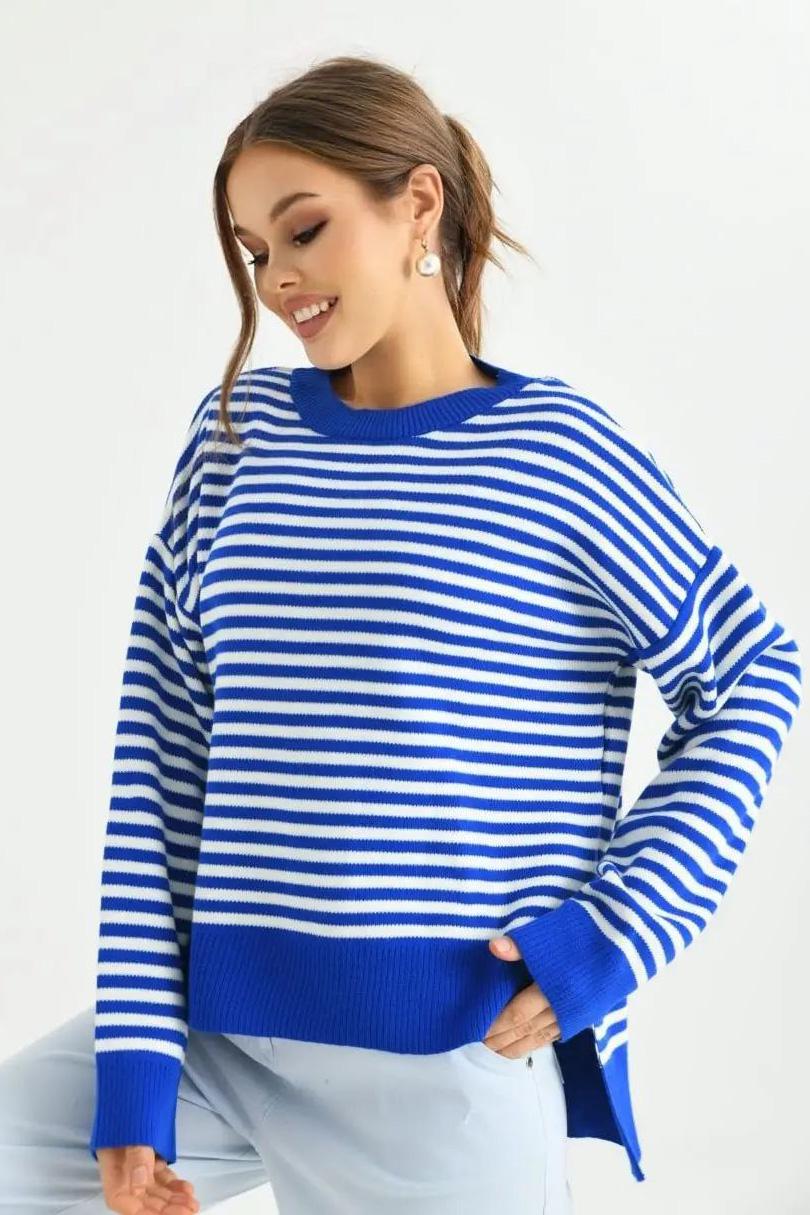 Свитер женский 207015 XL-2XL Синий (207015_!337469_48-50) - фото 2