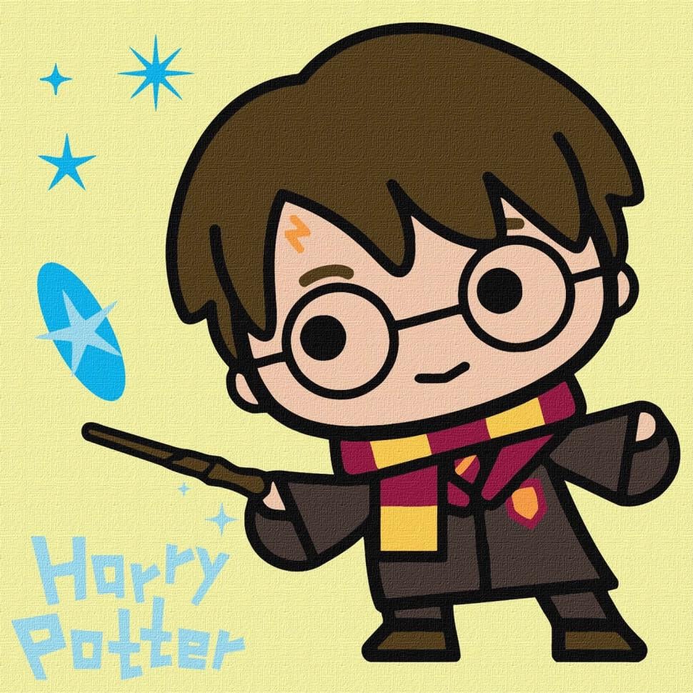 Картина по номерам Ideyka Harry Potter: Чары под звездами 25x25 см Разноцветный (PM-194-K-1863)