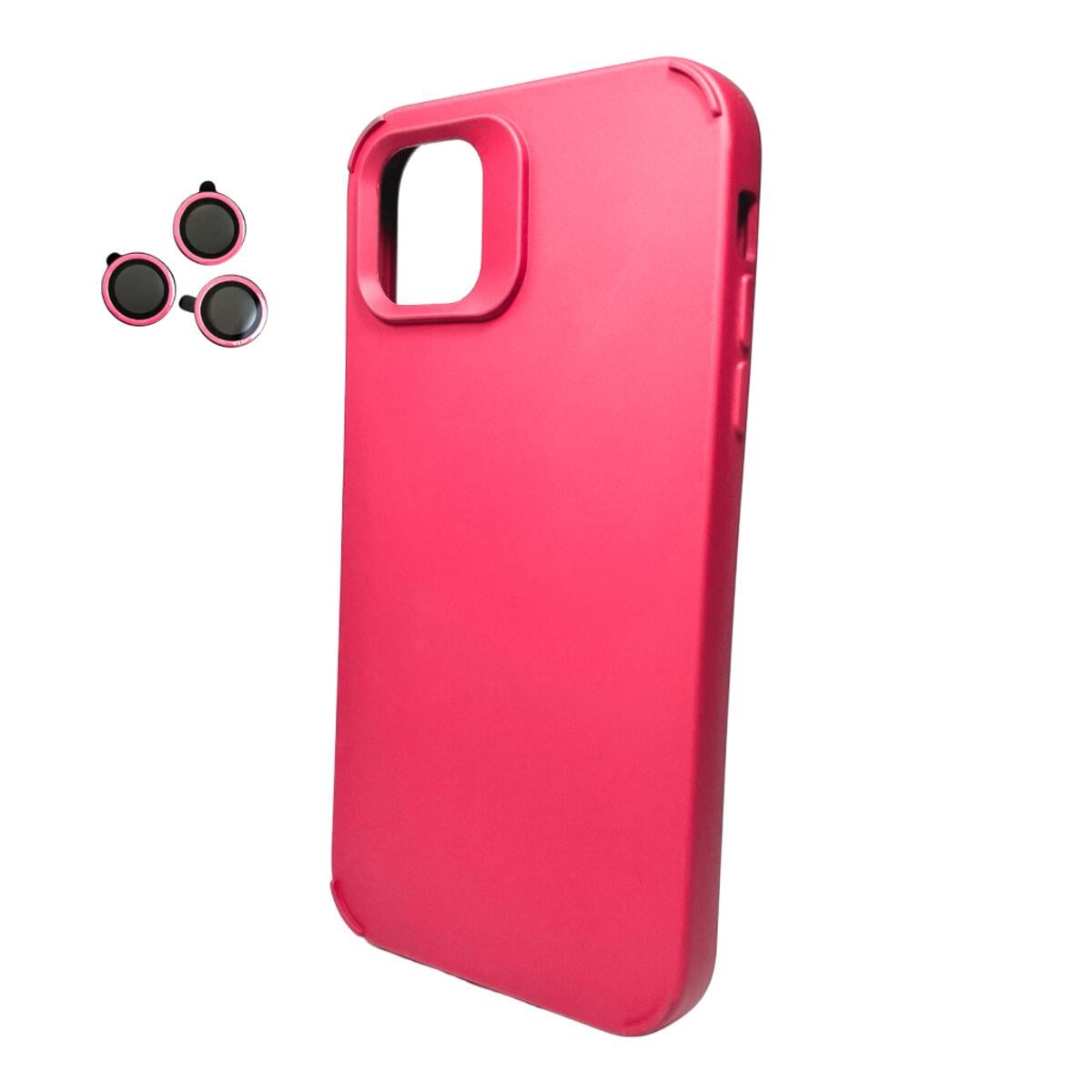 Противоударный чехол Cosmic Silky Cam Protect для Apple iPhone 12/12 Pro Watermelon Red