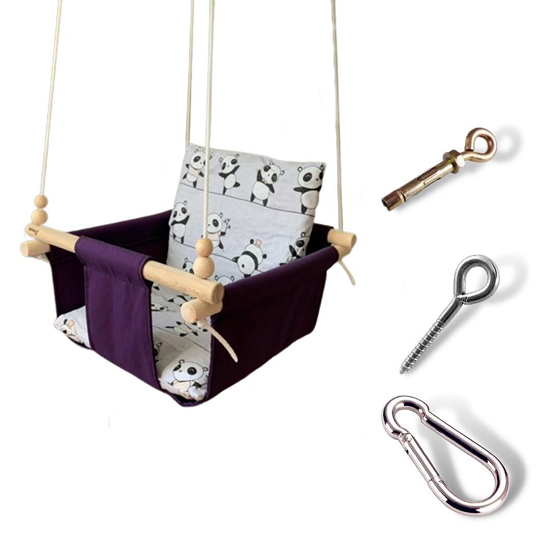 Дитяча гойдалка Infancy Панди Фіолетовий (10059713)