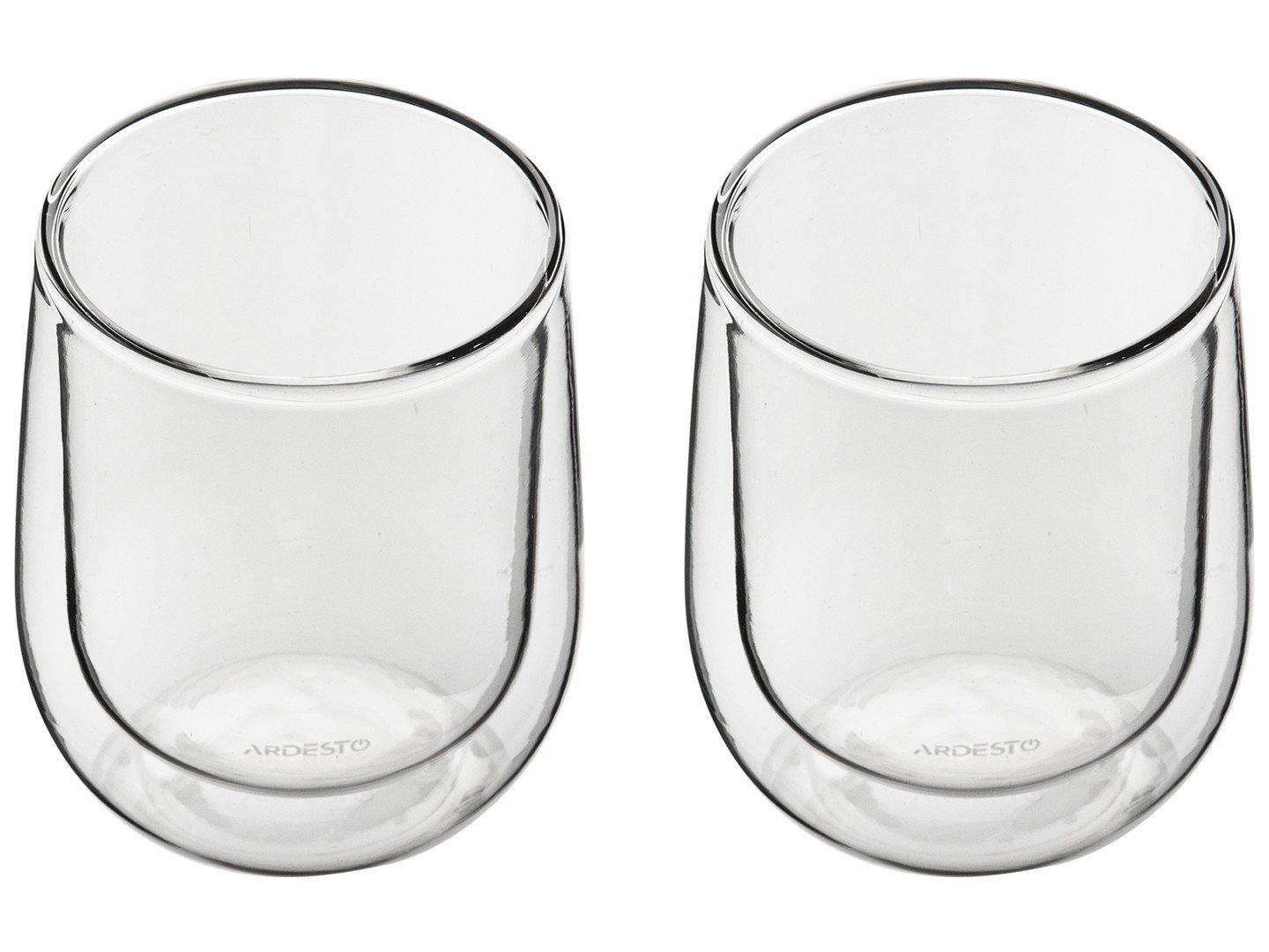 Набор стаканов Ardesto двойное стекло 360 мл (2 шт.) AR2636G (45213)