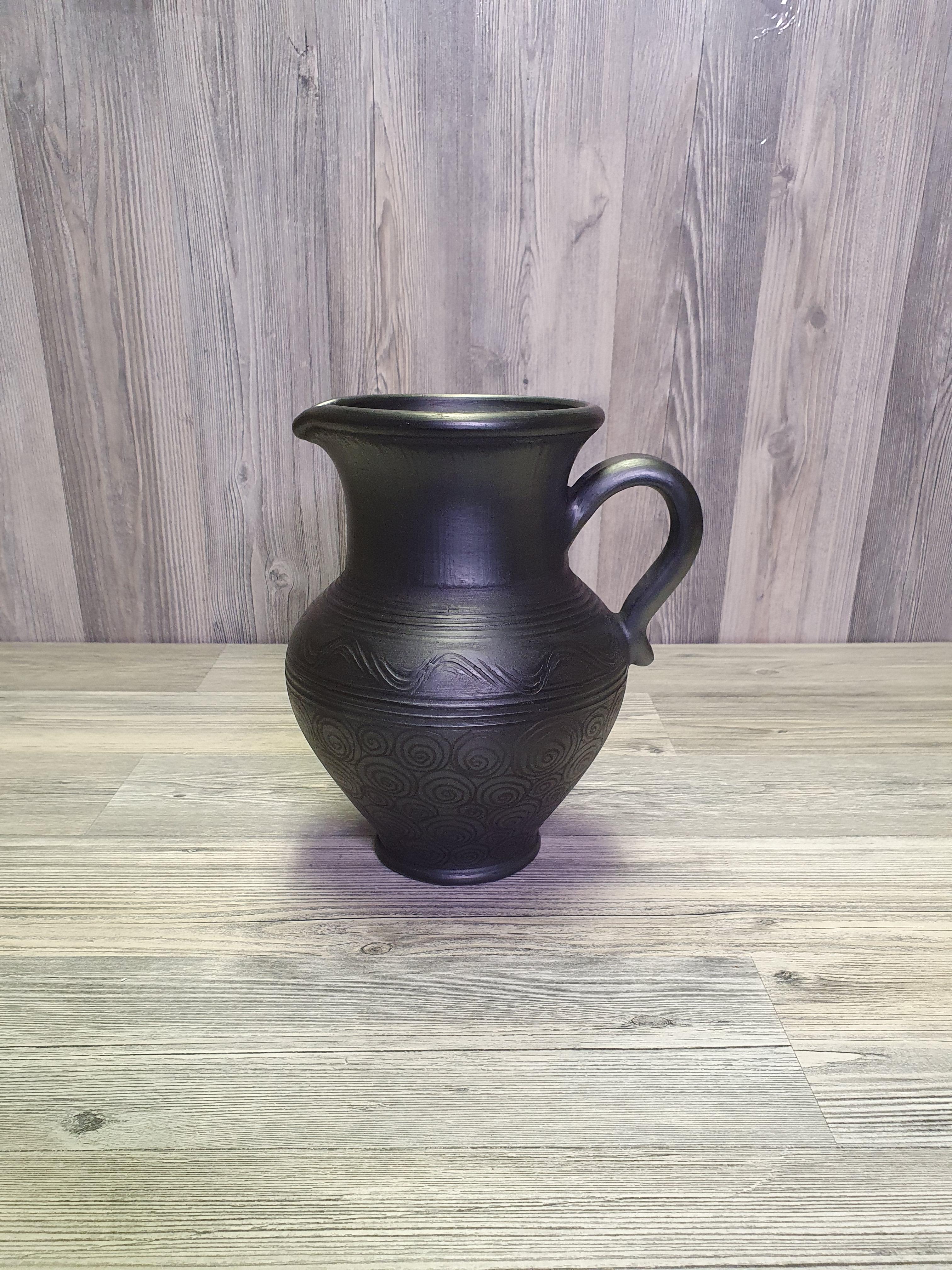 Кувшин из черной глины (5282) - фото 5 Кувшин из черной глины (5282) - фото 5