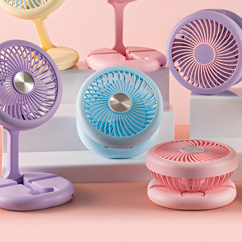 Вентилятор портативный настольный на аккумуляторе 400 мАч USB 2 режима держатель для телефона Голубой (27432468) - фото 5 Вентилятор портативный настольный на аккумуляторе 400 мАч USB 2 режима держатель для телефона Голубой (27432468) - фото 5