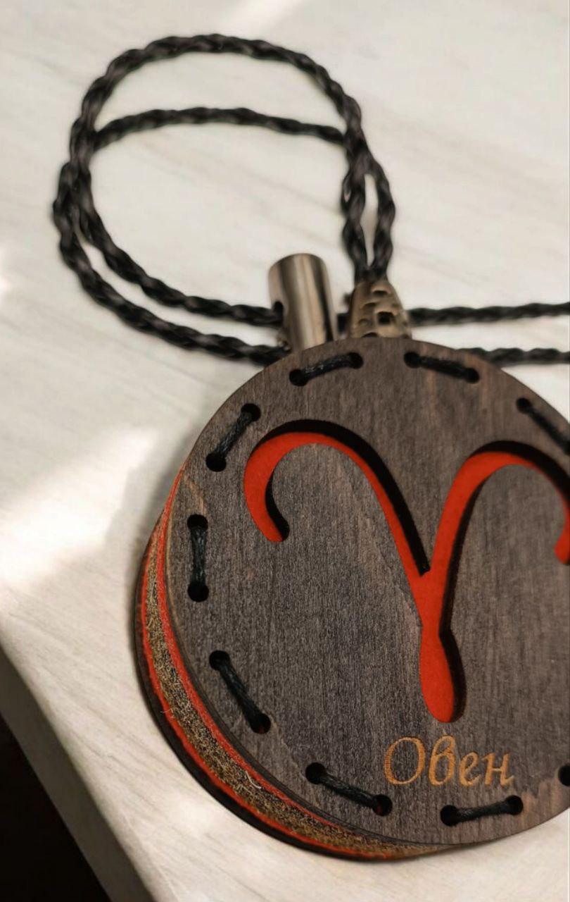 Ароматизатор для авто со знаком зодиака Овен из дерева/войлока и аромапарфюм 10 мл (87) - фото 2 Ароматизатор для авто со знаком зодиака Овен из дерева/войлока и аромапарфюм 10 мл (87) - фото 2