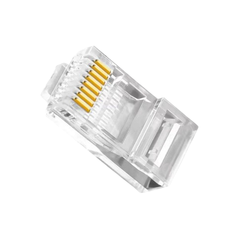 Конектор RJ45 Cat6 100 шт. Прозорий