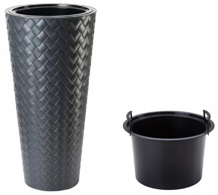 Горшок для цветов Makata Slim-40 Антрацит (2850-014)
