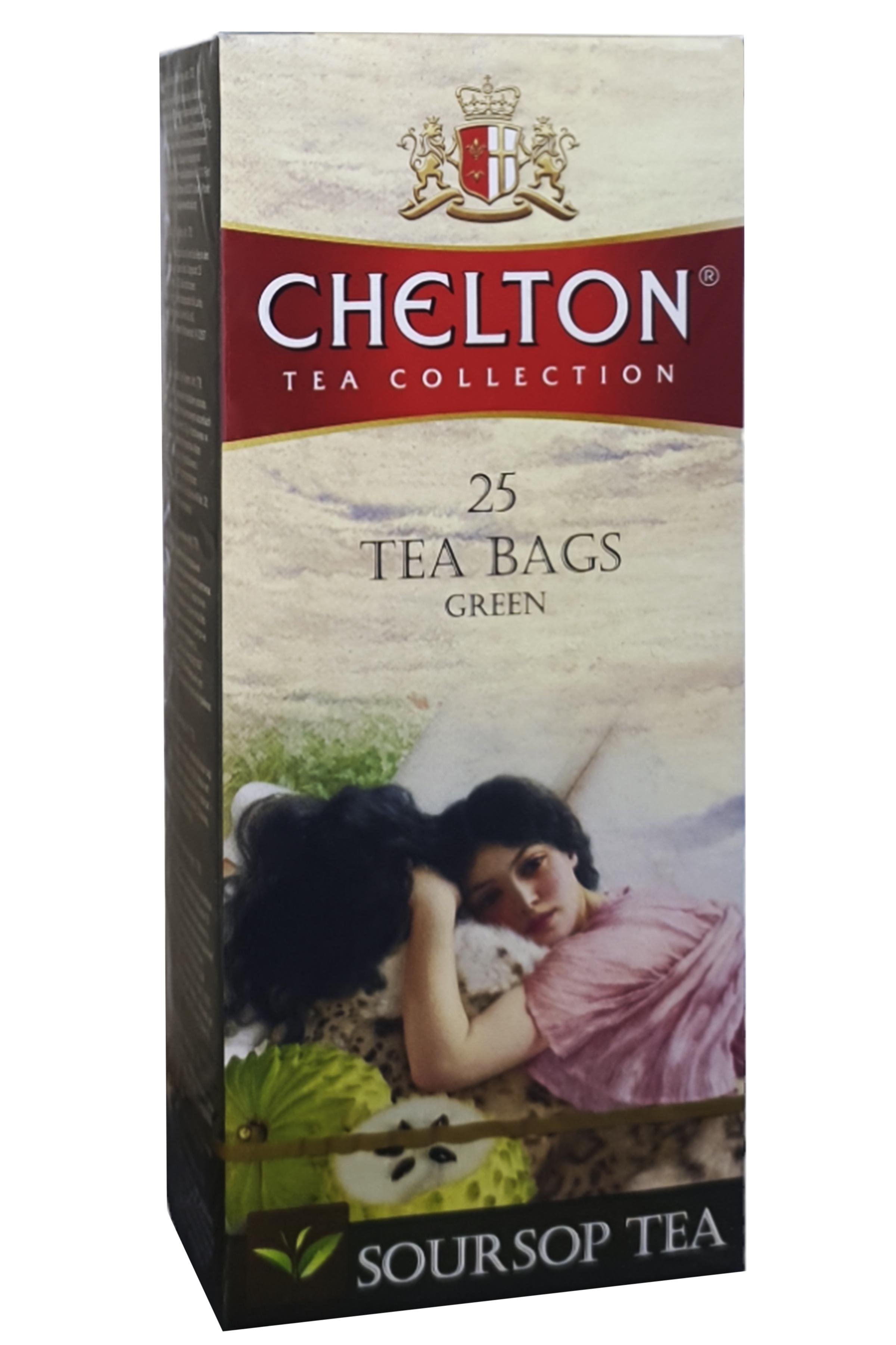 Чай зеленый Chelton з саусепом в пакетиках 25 шт. 1,5 г (58232)