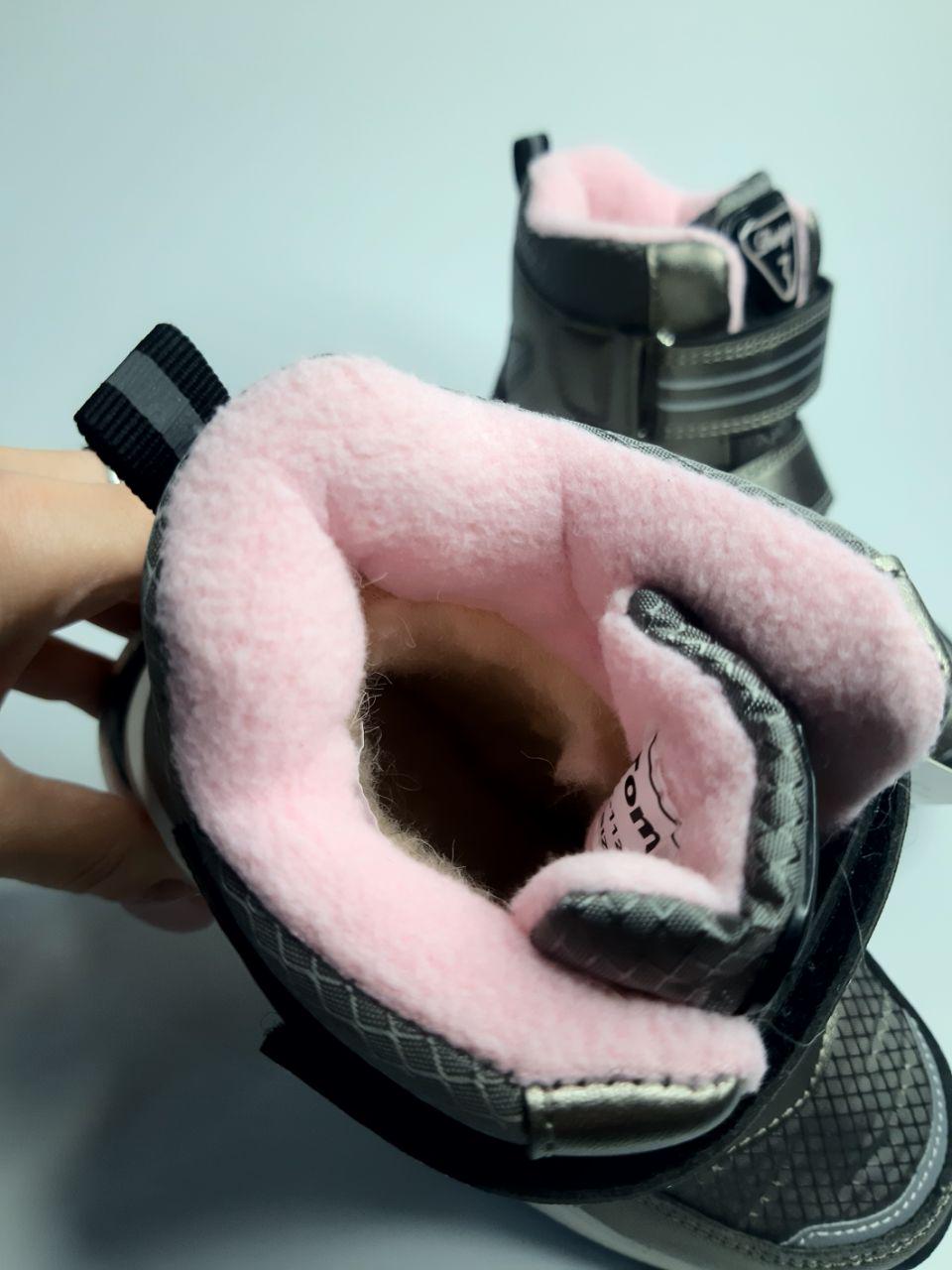 Ботинки зимние TOM.M для девочки р. 30 19,4 см Серый (11296 А) - фото 2 Ботинки зимние TOM.M для девочки р. 30 19,4 см Серый (11296 А) - фото 2