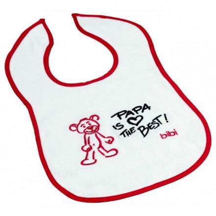 Нагрудник дитячий з вишивкою "Papa is the best" (103310)