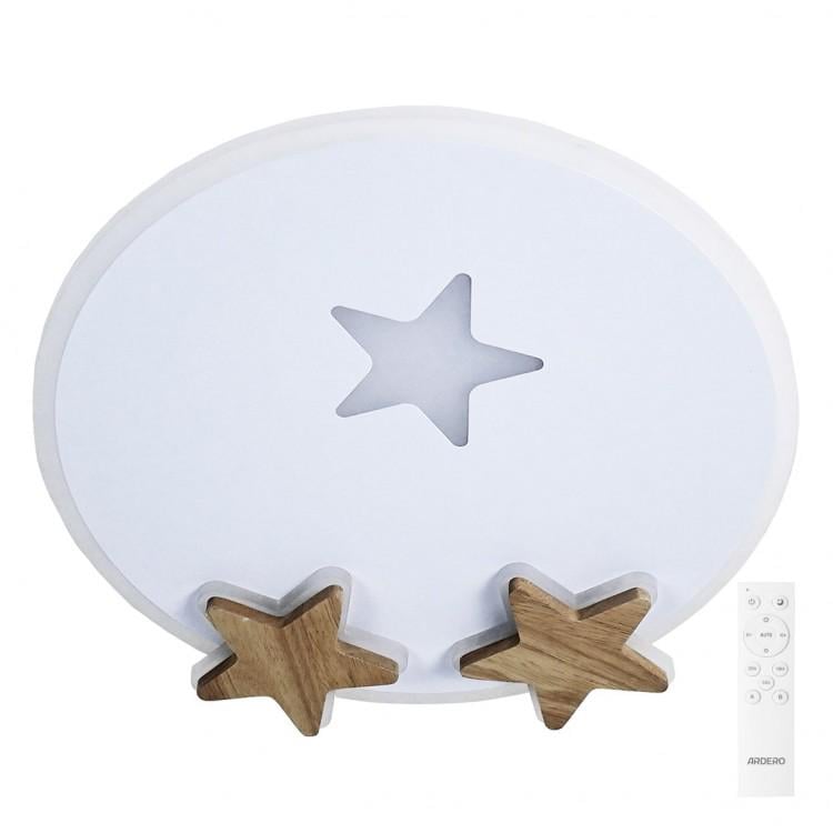 Світлодіодний світильник накладний дитячий ARDERO AL6104ARD STARS 50 Вт Білий (8940)