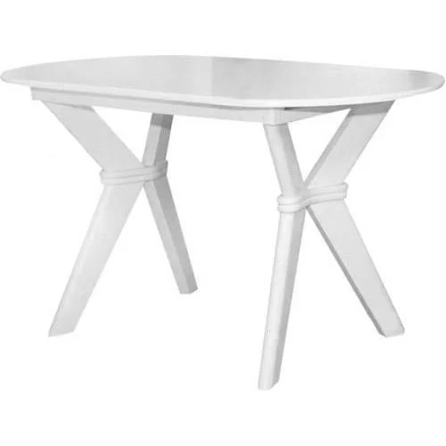 Стол обеденный раскладной Микс Мебель Брайтон 129x81+82 см Белый