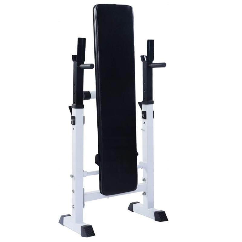 Лава для жиму WCG складана зі стійками під штангу Хром/Чорний (до 250 кг) - фото 7