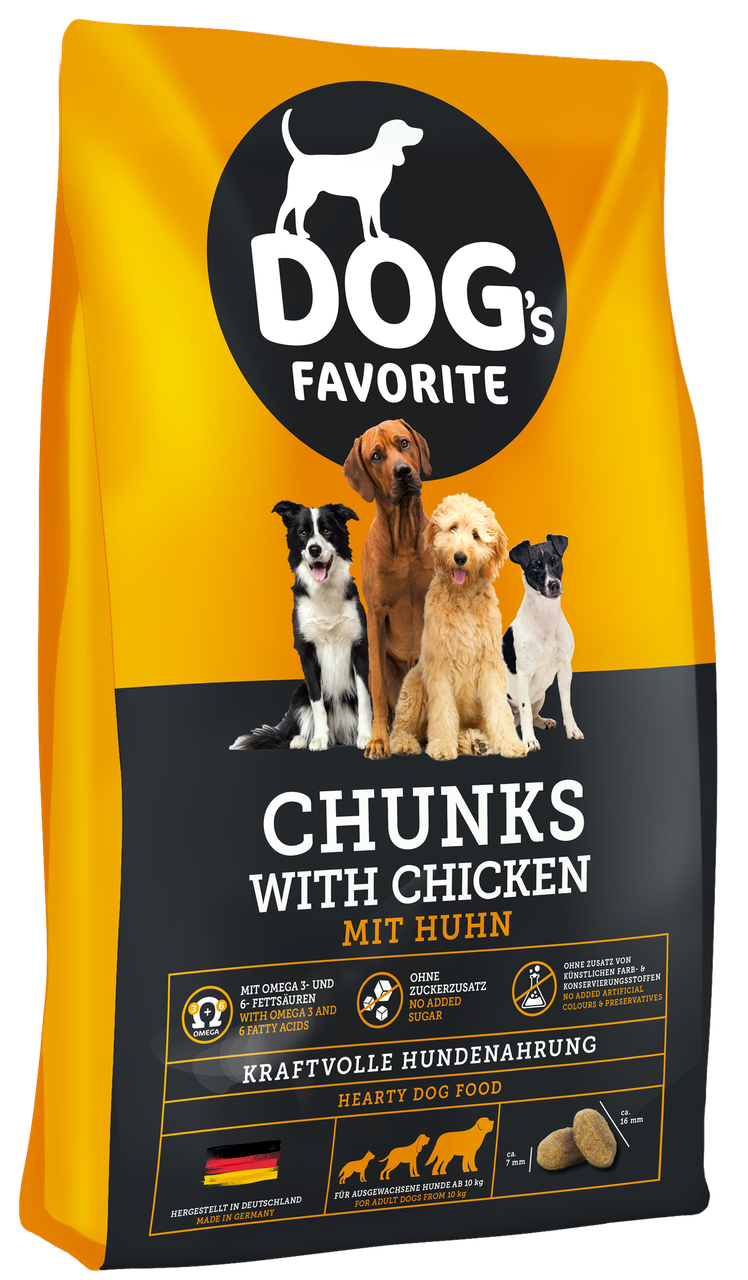 Корм сухий для собак з куркою Happy Dog Dogs Favorite mit Huhn 15 кг