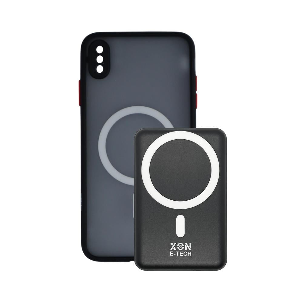 Чохол з бездротовою батареєю XON 5000 mAh для iPhone XS Max BatteryCase Чорний (964903142)