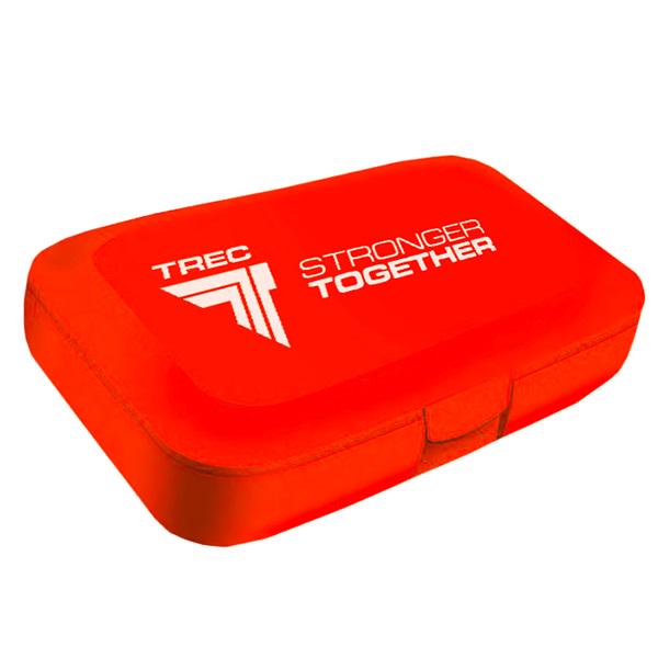 Таблетниця (органайзер) для спорту Trec Nutrition Pillbox "stronger together" Red