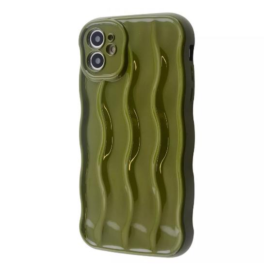 Чехол-накладка для телефона WAVE Lines Case - iPhone 11 army green (471100040)