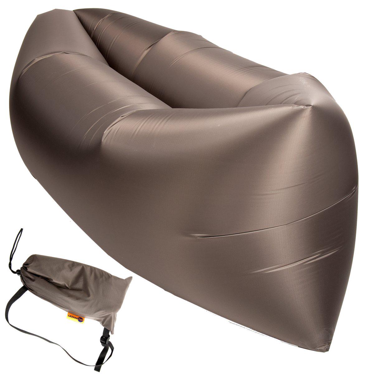 Шезлонг-ламзак надувной Rip-Stop 2.0 бескамерный Хаки (RS2008)