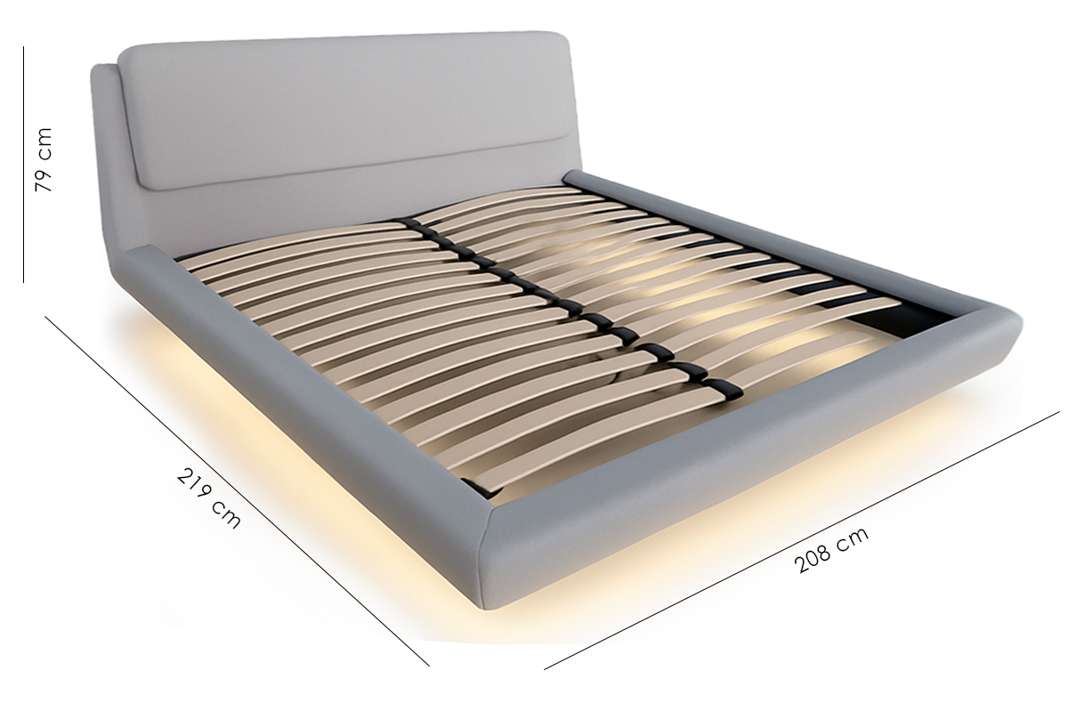 Ліжко Horizon led-light 180х200 см Northern chill cashmere (16123) - фото 5 Ліжко Horizon led-light 180х200 см Northern chill cashmere (16123) - фото 5