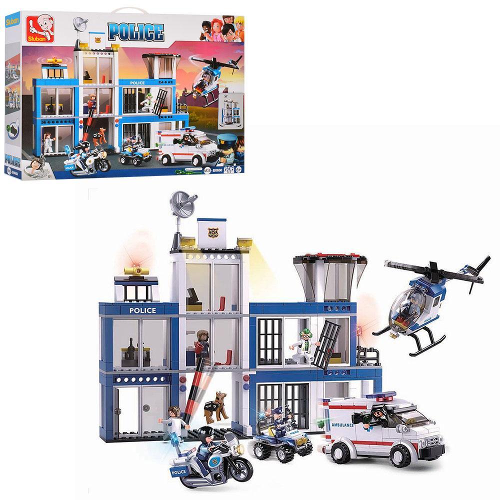Конструктор дитячий M38-B0660 Поліцейська ділянка 606 деталей Конструктор дитячий M38-B0660 Поліцейська ділянка 606 деталей