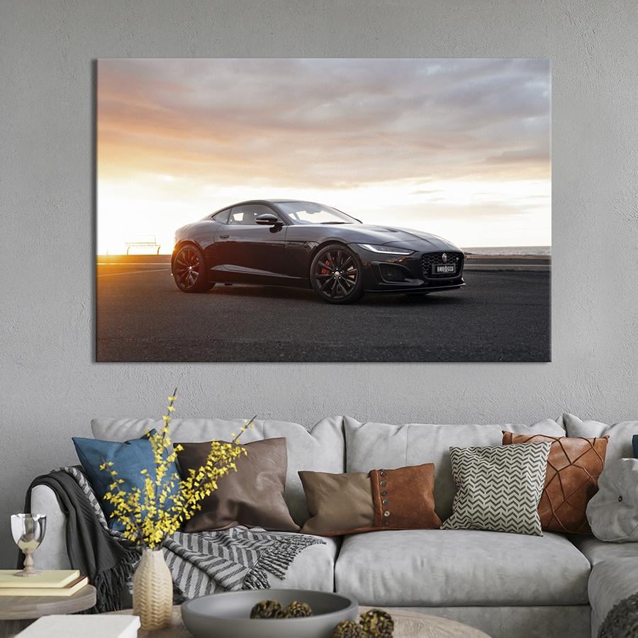 Картина на холсте Jaguar F-Type 122x81 см (1330-1)