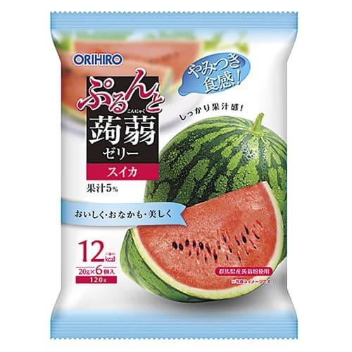 Цукерка японська-желе Orihiro Purunto Konjac Jelly Watermelon 6 шт. х 20 г (2844769978)