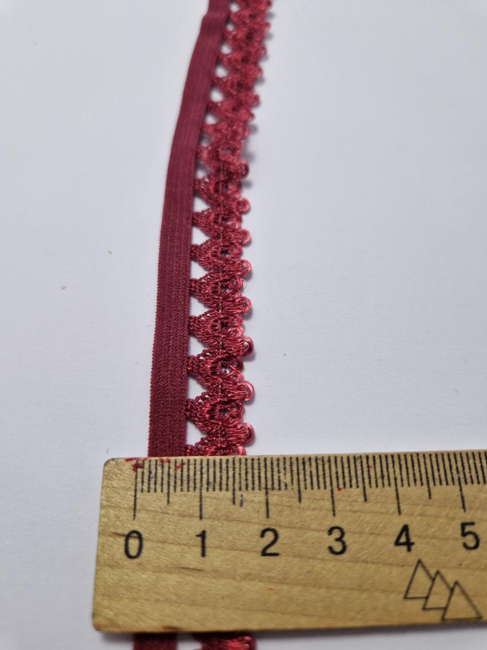 Резинка станова ажурна 1,5 см Марсала (1857307292) - фото 3