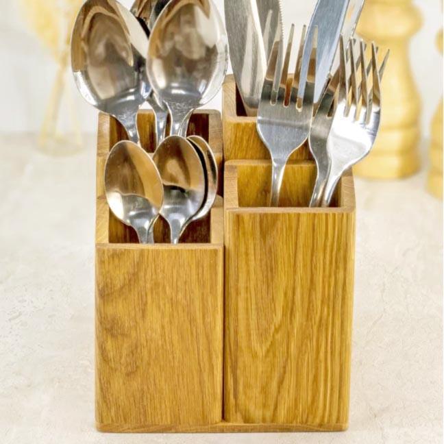 Подставка для столовых приборов из дерева Вестиль Сиена (Псп-005605)