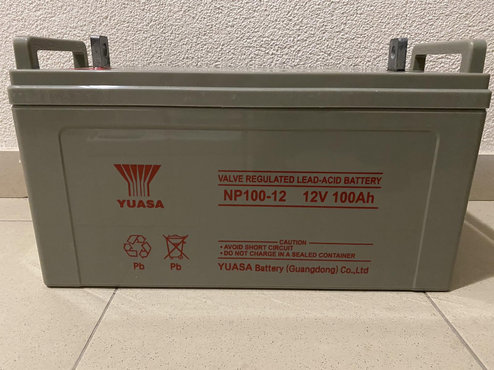 Аккумуляторная батарея для ДЖБ Yuasa NP100-12 12V 100Ah 407x172x240 мм