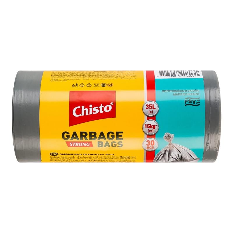 Мішки для сміття strong Chisto 35 л 30 шт. (3099949650)