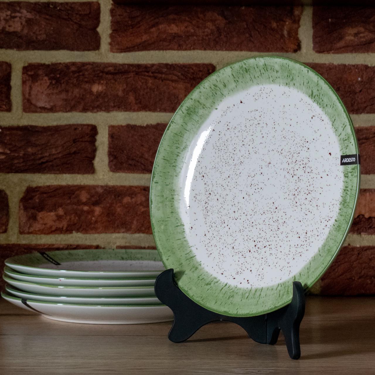 Сервиз Ardesto Siena SWG 27 Бело-Зеленый - фото 4 Сервиз Ardesto Siena SWG 27 Бело-Зеленый - фото 4