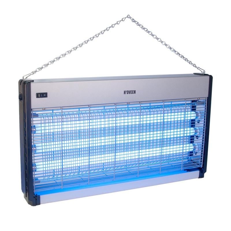 Лампа от мух и комаров профессиональная Noveen IKN60 60 Вт с электрической сеткой 3000В до 200 кв.м (9821 100) Лампа от мух и комаров профессиональная Noveen IKN60 60 Вт с электрической сеткой 3000В до 200 кв.м (9821 100)