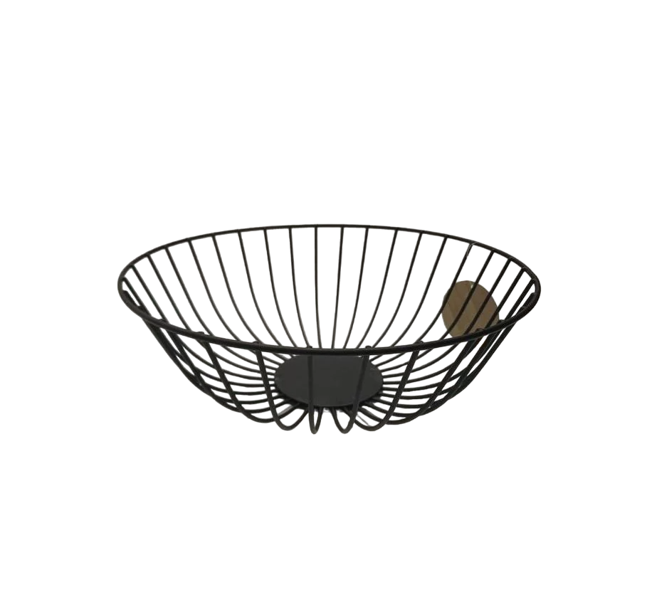 Фруктовница Dynasty крашенный металл 7,5х27,5 см Черный