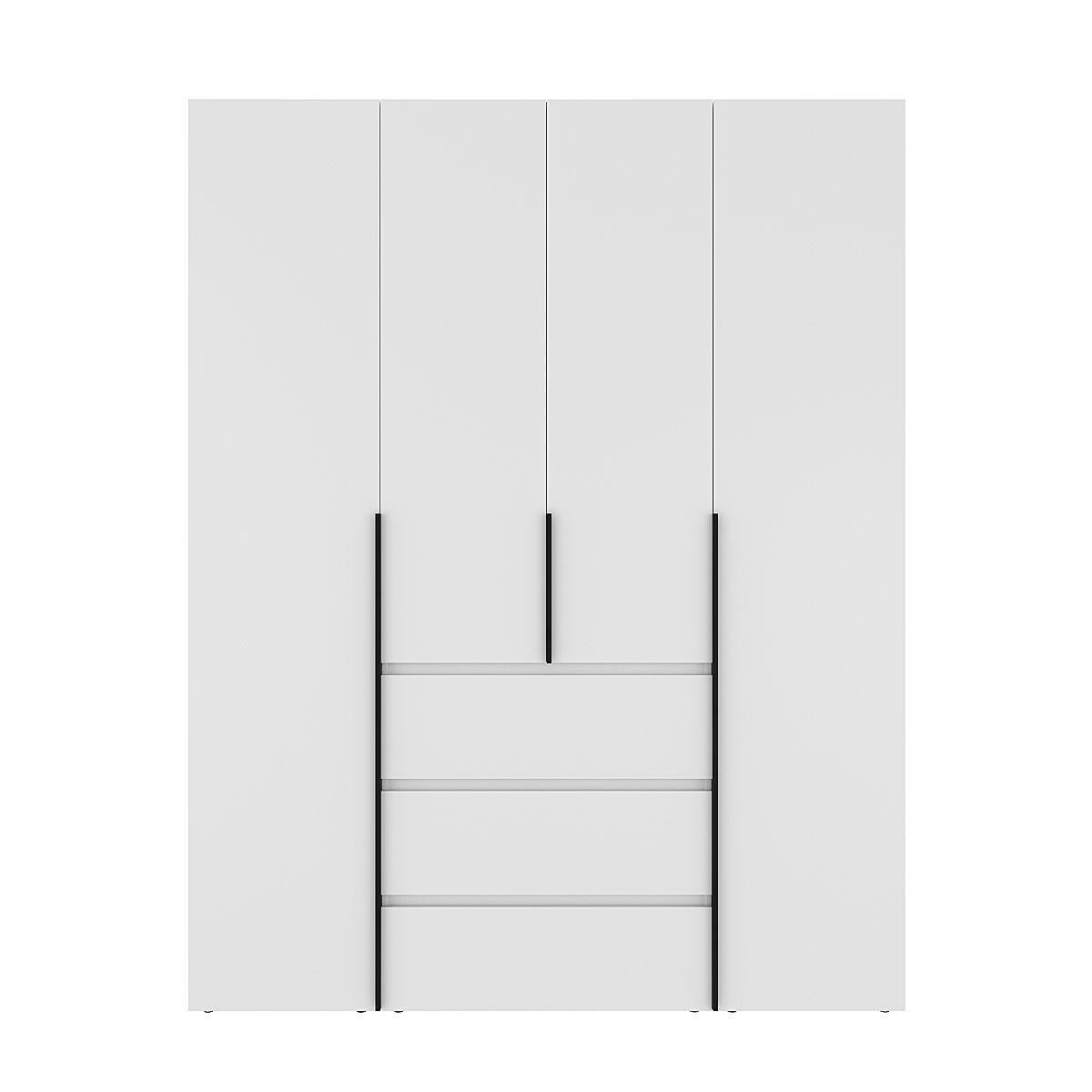 Шафа розпашна комбінована ART IN HEAD №1 Light 1600x500x2200 мм Білий діамант (GALTK011000000) - фото 1 Шафа розпашна комбінована ART IN HEAD №1 Light 1600x500x2200 мм Білий діамант (GALTK011000000) - фото 1