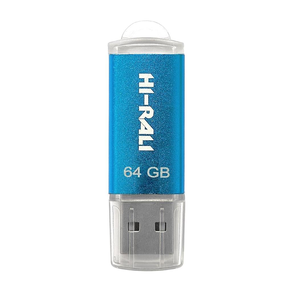 Флешка Hi-Rali Rocket 64 Gb USB 2,0 Type-A Синий (629593)