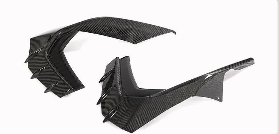 Накладки на бампер DDCarbon для S-Line SD 2020-2023/Audi A3 2020- гг. карбон (133022)