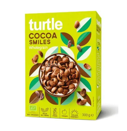 Сухой завтрак Turtle Шоколадные Улыбки органический 300 г (2484540461)