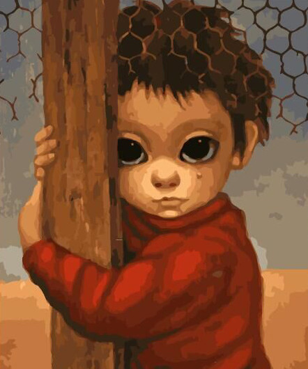 Картина по номерам Brushme Маленький ребенок Маргарет Кин (GX29238)