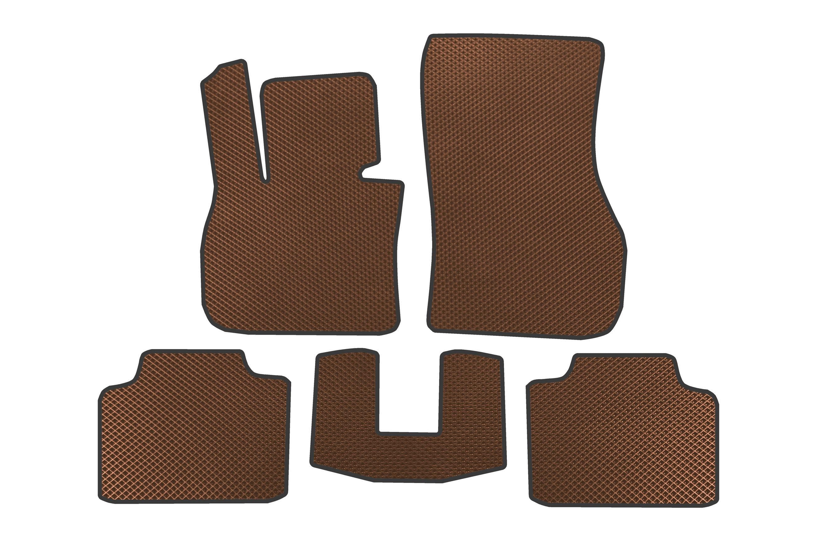 Коврики автомобильные Digital Designs EVA для X1 для BMW X1/iX1 U11 2022- гг. этилвинилацетат Коричневый (183497)