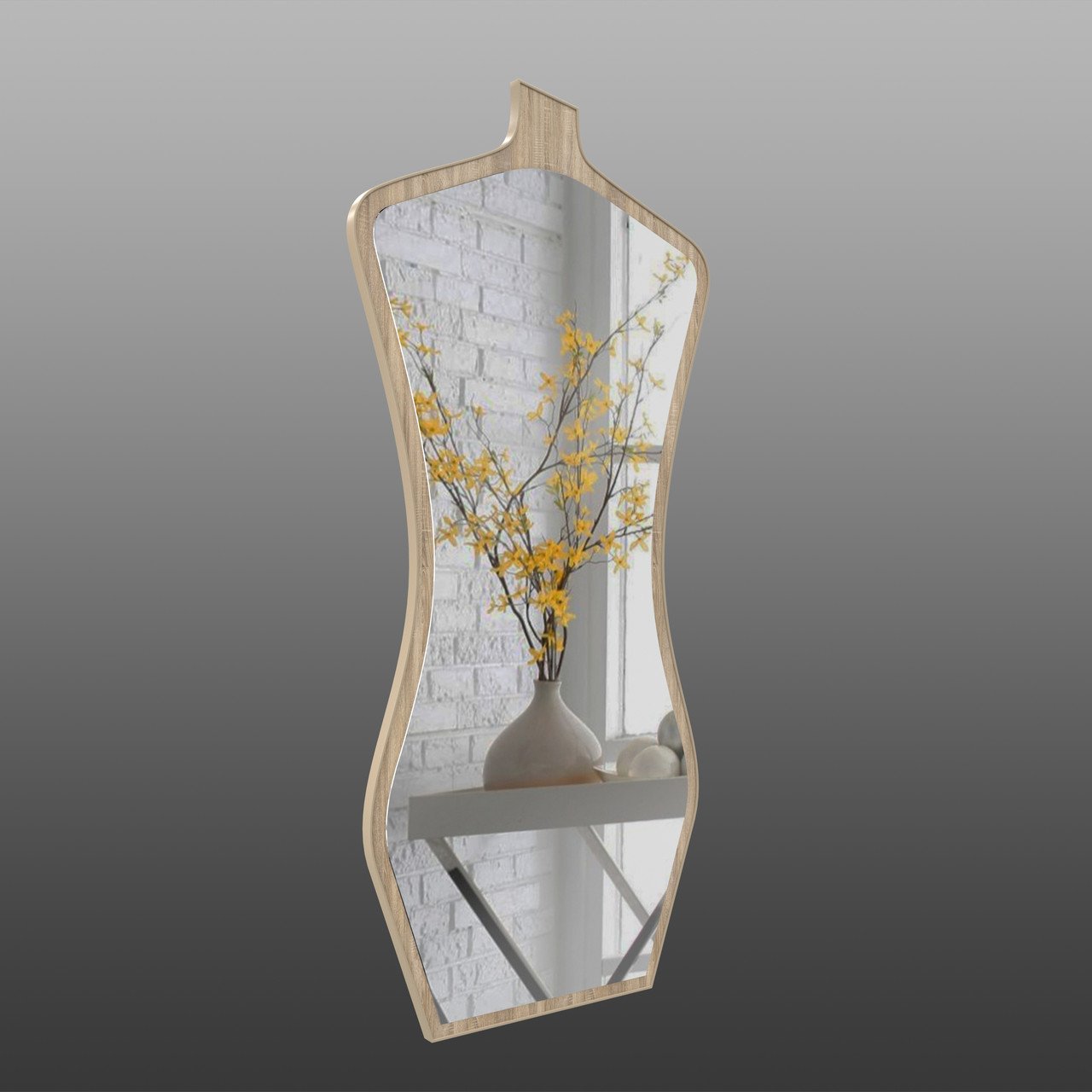 Зеркало настенное Art-Com 1300х600 мм Дуб сонома (ZR 3)