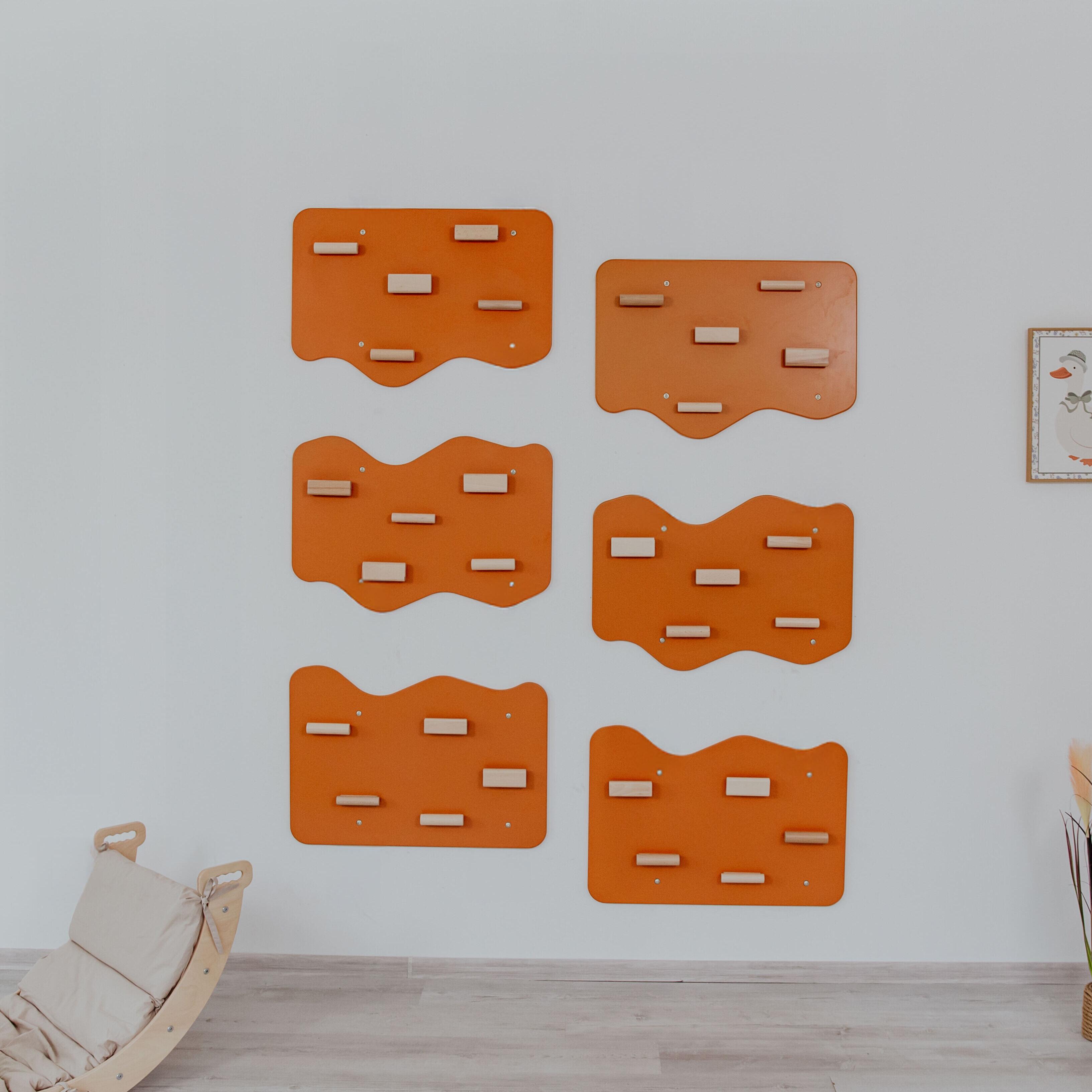 Скеледром для дітей Woodandhearts Хмаринка на 6 секцій Теракотовий/Натуральне дерево (AAUZ073_1)