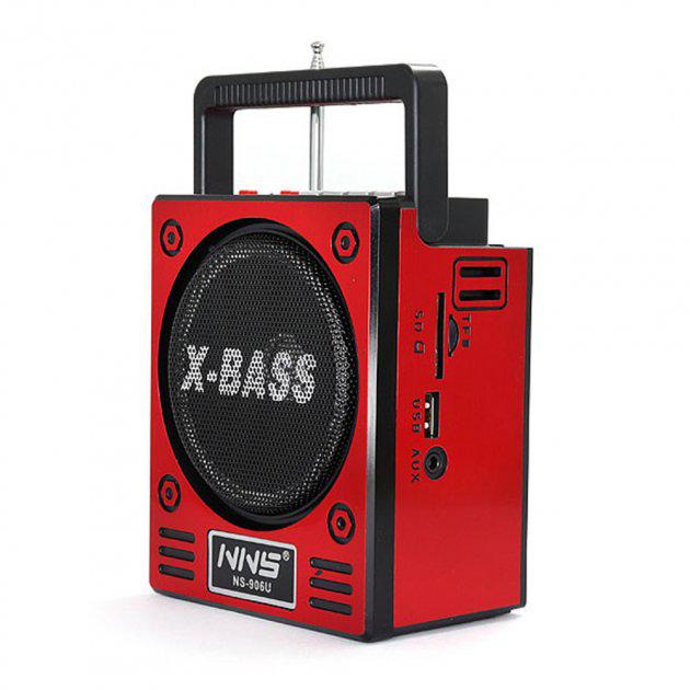 Радіоприймач NNS NS-906 USB/SD/FM MP3 з акумулятором та ліхтарем - фото 2