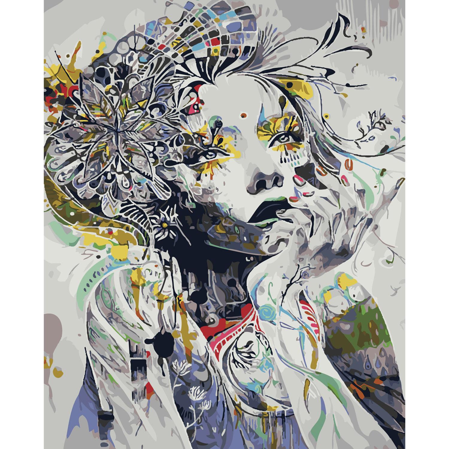 Картина за номерами Strateg Поп-арт думки 40х50 см (SY6254)