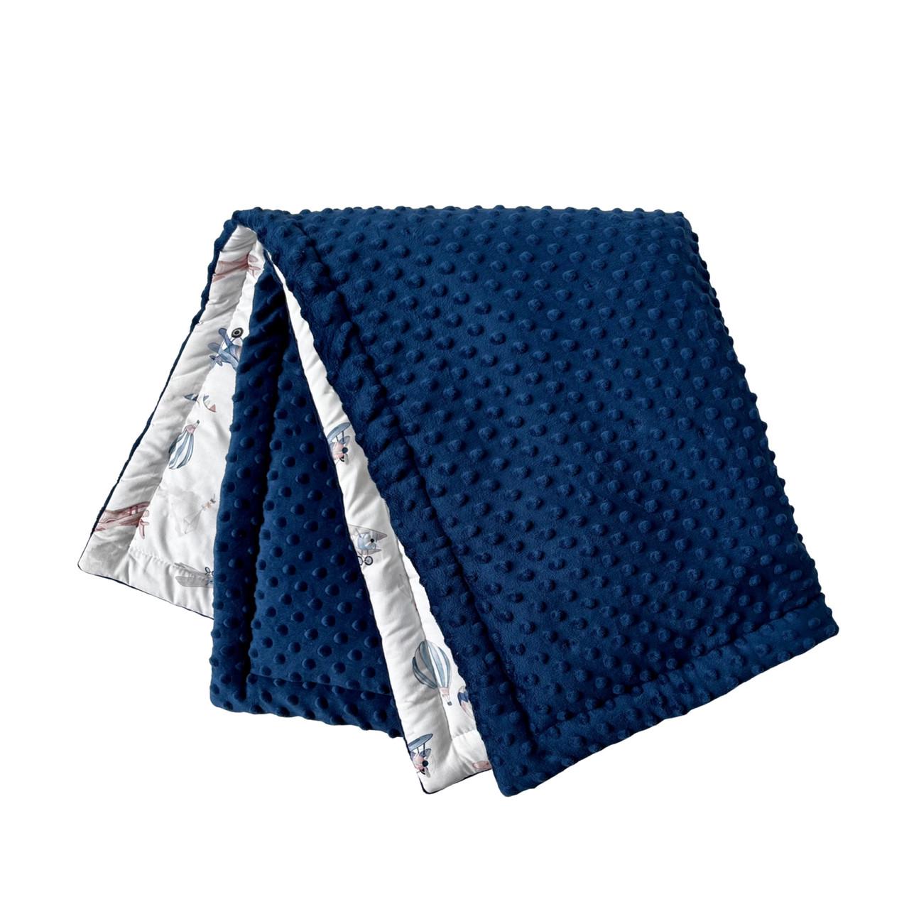 Плед-покрывало двусторонний в детский Minky Home хлопок/плюш 80х100 см Плед-покрывало двусторонний в детский Minky Home хлопок/плюш 80х100 см