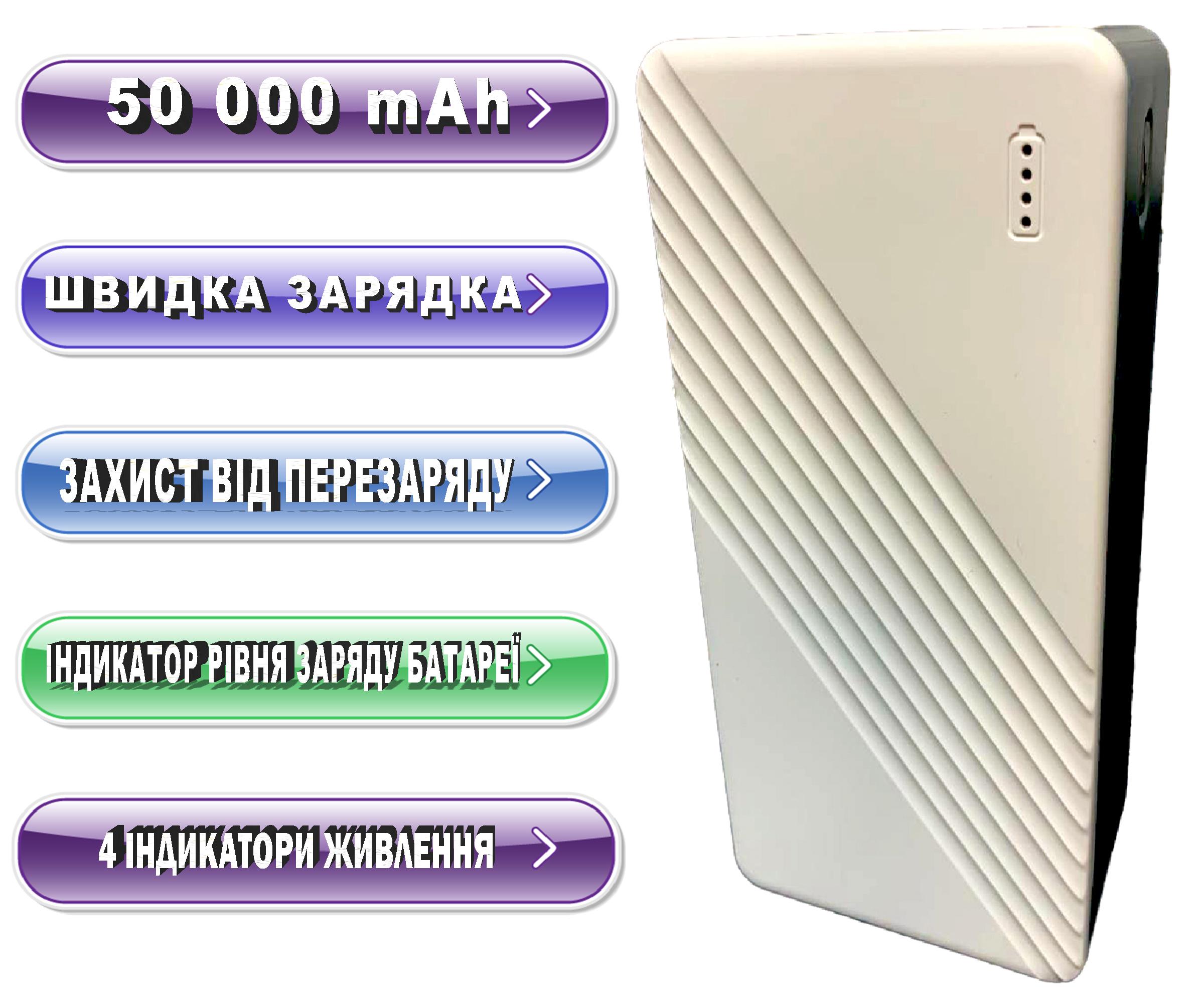 Портативное зарядное устройство на 50000 mAh Type-C/Micro/USB/Ligtning (109-10826959) - фото 10