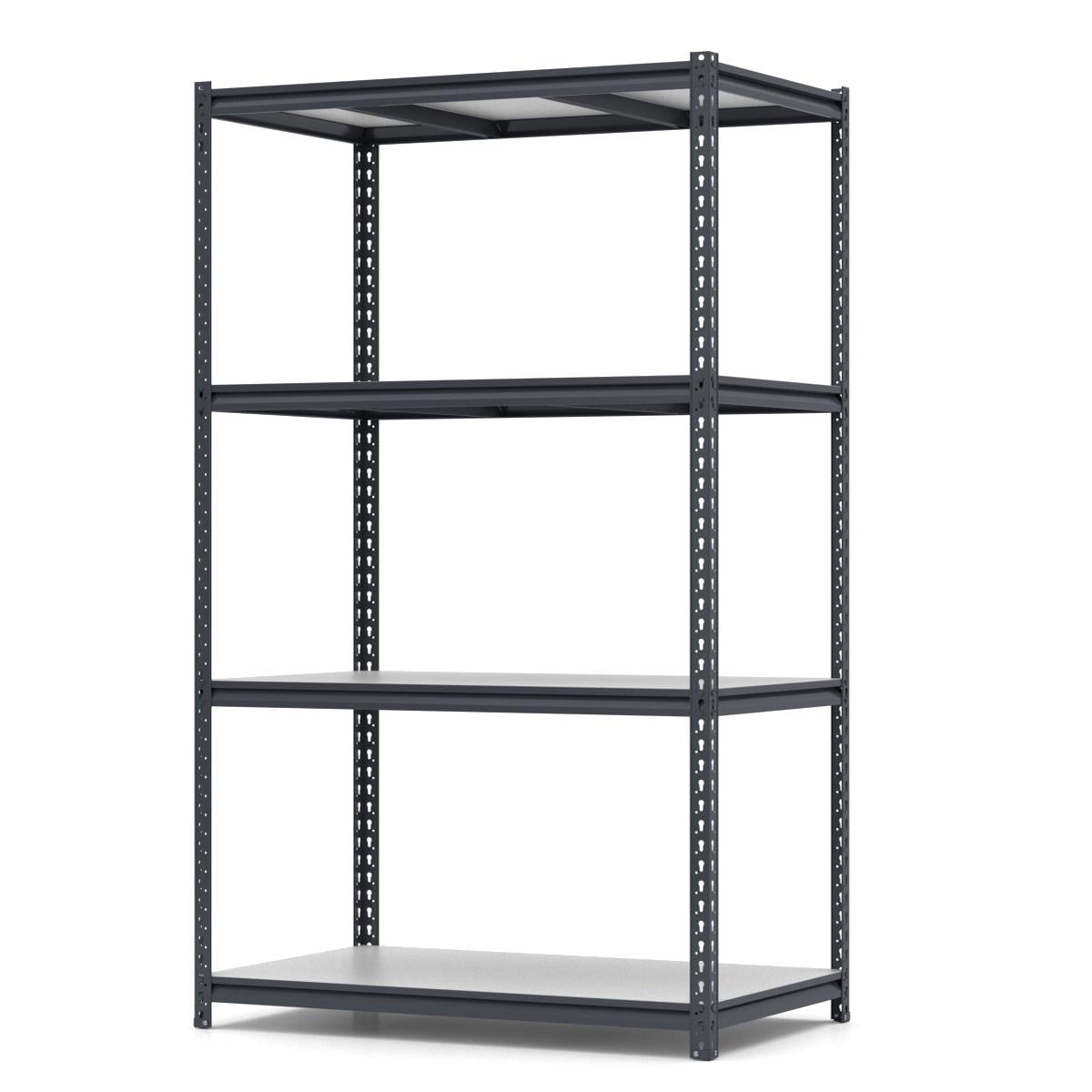 Стеллаж PIN Strong металлический покрашенный 4 полки из ламинированного ДСП 2240х1340х600 мм