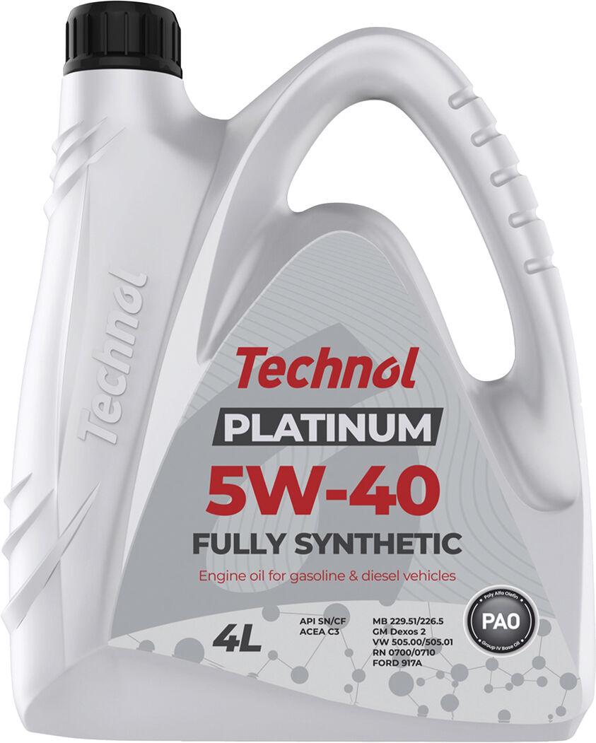 Моторное масло бензин/дизель Technol 5W-40 Platinum 4 л